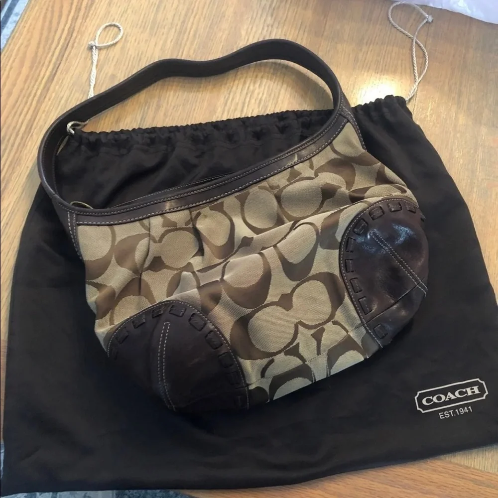 Brown Coach Purse - Picture 1 of 5